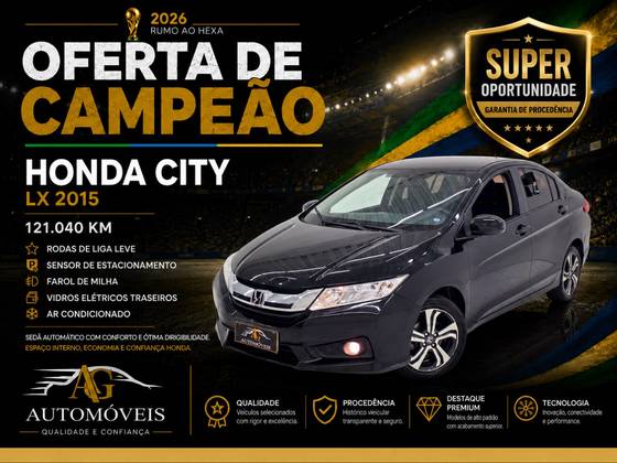 HONDA CITY 1.5 LX 16V FLEX 4P AUTOMÁTICO HONDA CITY 1.5 LX 16V FLEX 4P AUTOMÁTICO